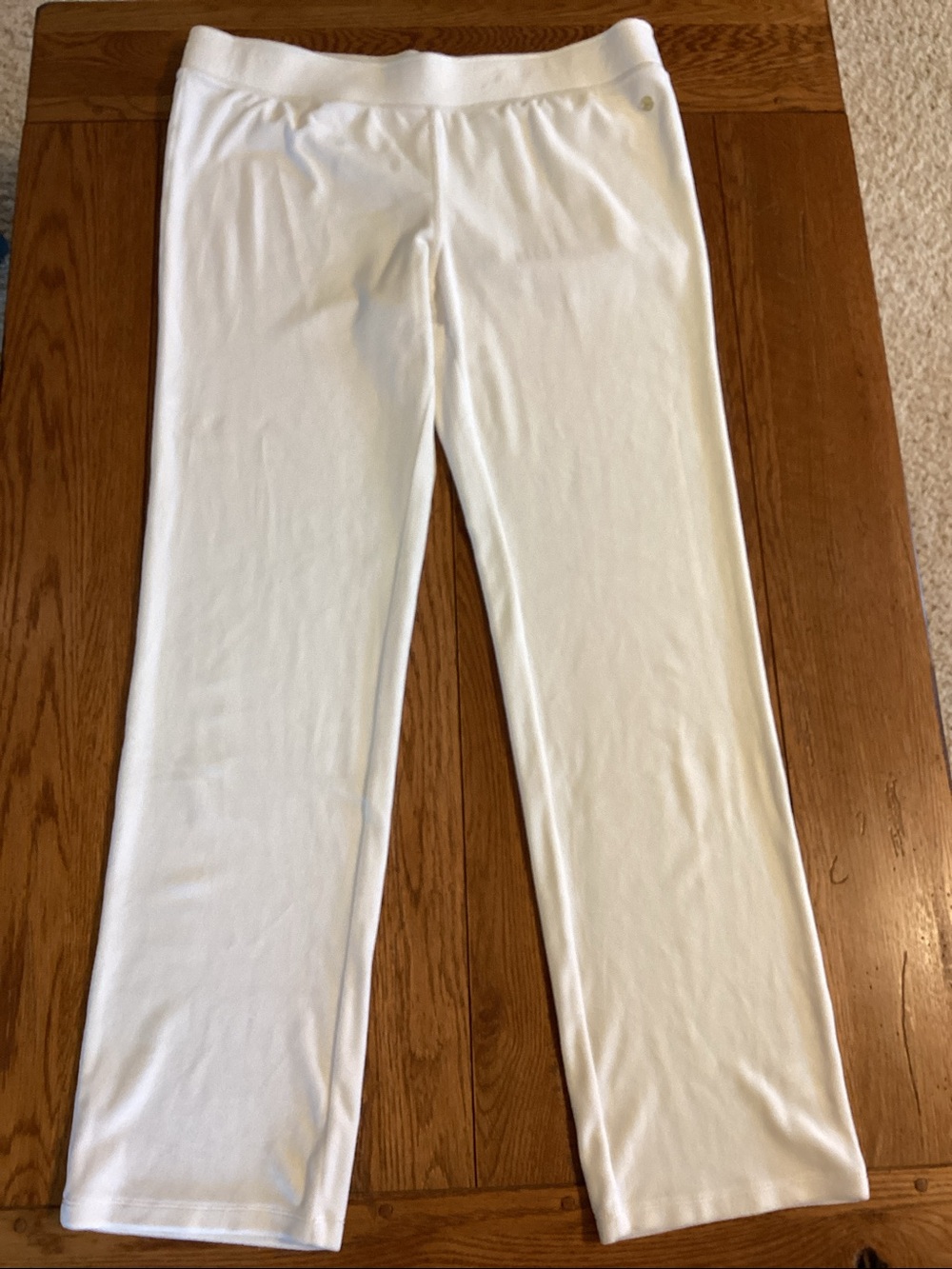 Lilly Pulitzer coconut Dorsey Velour lounge pants. Women’s extra large - Picture 3 of 12